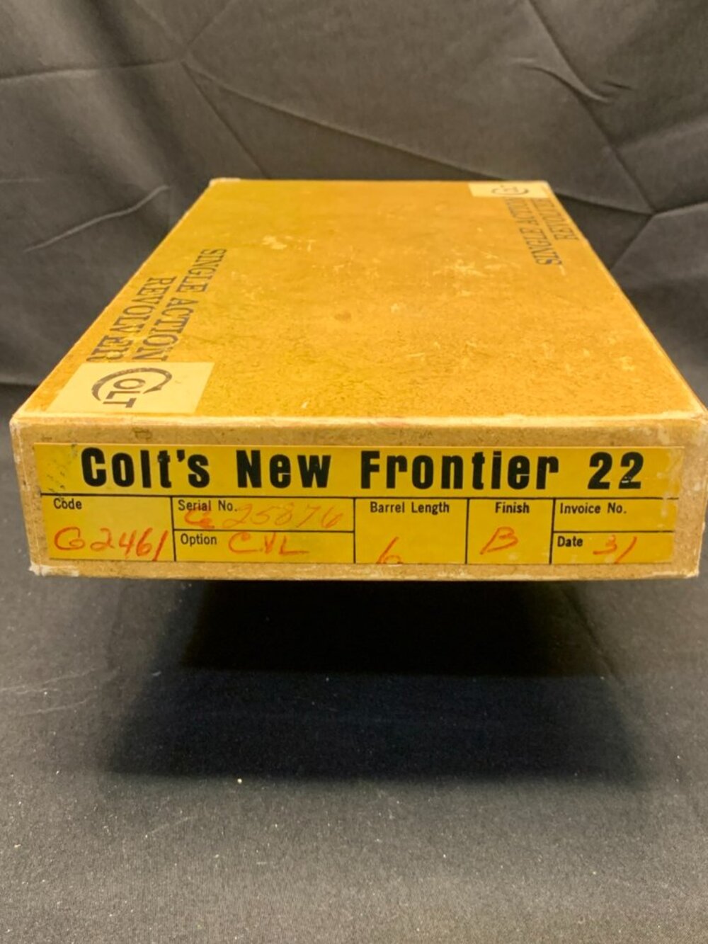 Colt Single Action Revolver 22 New Fronter BOX ONLY EUC